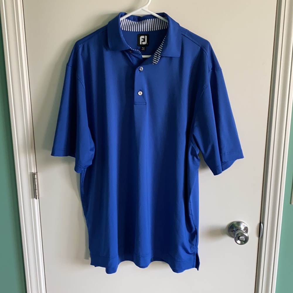 Blue FootJoy Polo Size L - Picture 2 of 4